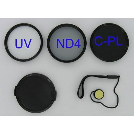 UPC 636980401584 product image for Bower 58mm Digital Hi Resolution Filter set UV, CPL, ND4 with cap and leash | upcitemdb.com