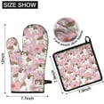 thumbnail image 6 of Shih Tzu Dogs and Flowers Kitchen Oven Mitt and Pot Holder Sets 4 Pcs for Baking, Cooking and Grilling, Heat Resistant Up To 392 °F, 6 of 7