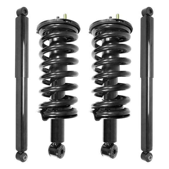 Unity Automotive Front & Rear Complete Strut Assembly Shock Kit Fits 2004-2014 Nissan Titan, 4-11300-255400-001