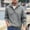 #Gray, variant on DPTALR Men's Knitted Casual Loose Elastic Pullover Long Sleeve Button V-Neck Hooded Sweater,Black,XXXL