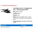 thumbnail image 2 of Front Radius Arm Set - Compatible with 1991 - 1994 Ford Explorer RWD - Replacement, 2 of 3