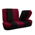 thumbnail image 4 of FH Group Light & Breezy Car Seat Covers - 2 Headrests Covers with Steering/Belt Pad Cover - Full Set Burgundy, 4 of 7