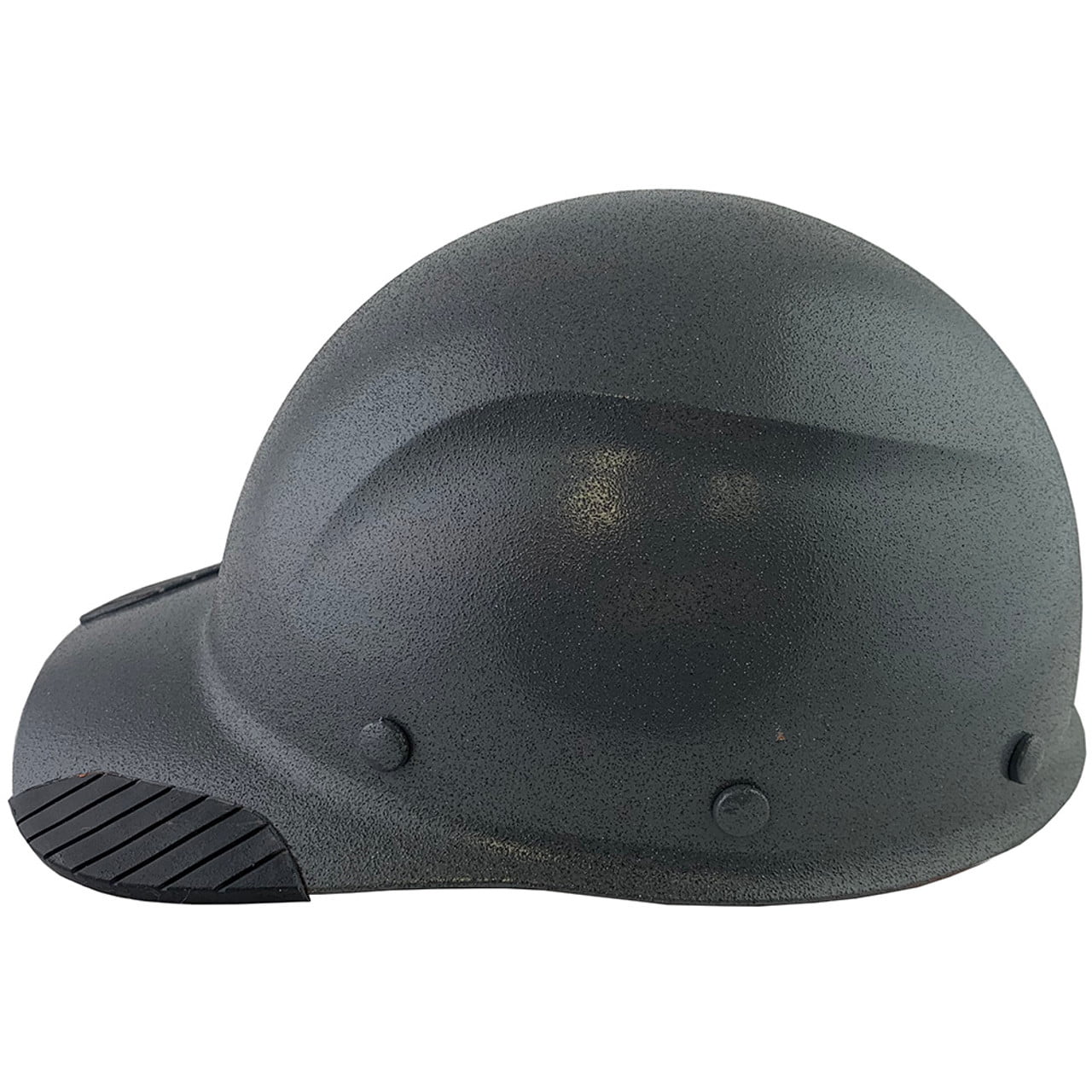 DAX Fiberglass Composite Hard Hat - Cap Style Textured Gunmetal Gray with Tote