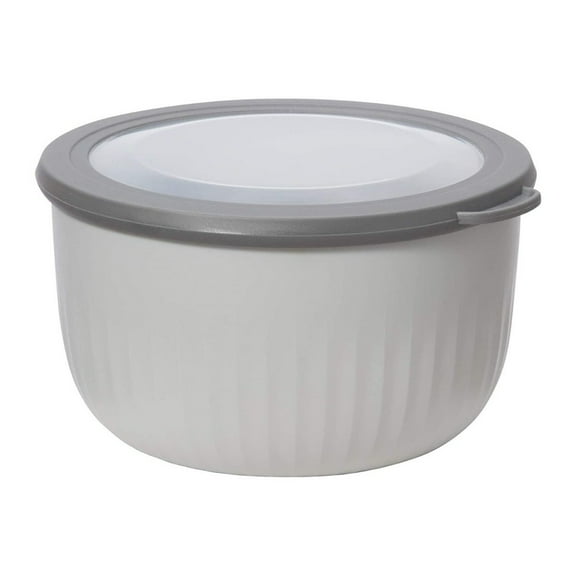 OGGI 2.6 Qt. Prep & Serve Bowl with Lid | Gray