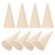 thumbnail image 3 of Cone Shape Wooden Cones For Decorating Unpainted 2.5x5cm 10Pcs, 3 of 5