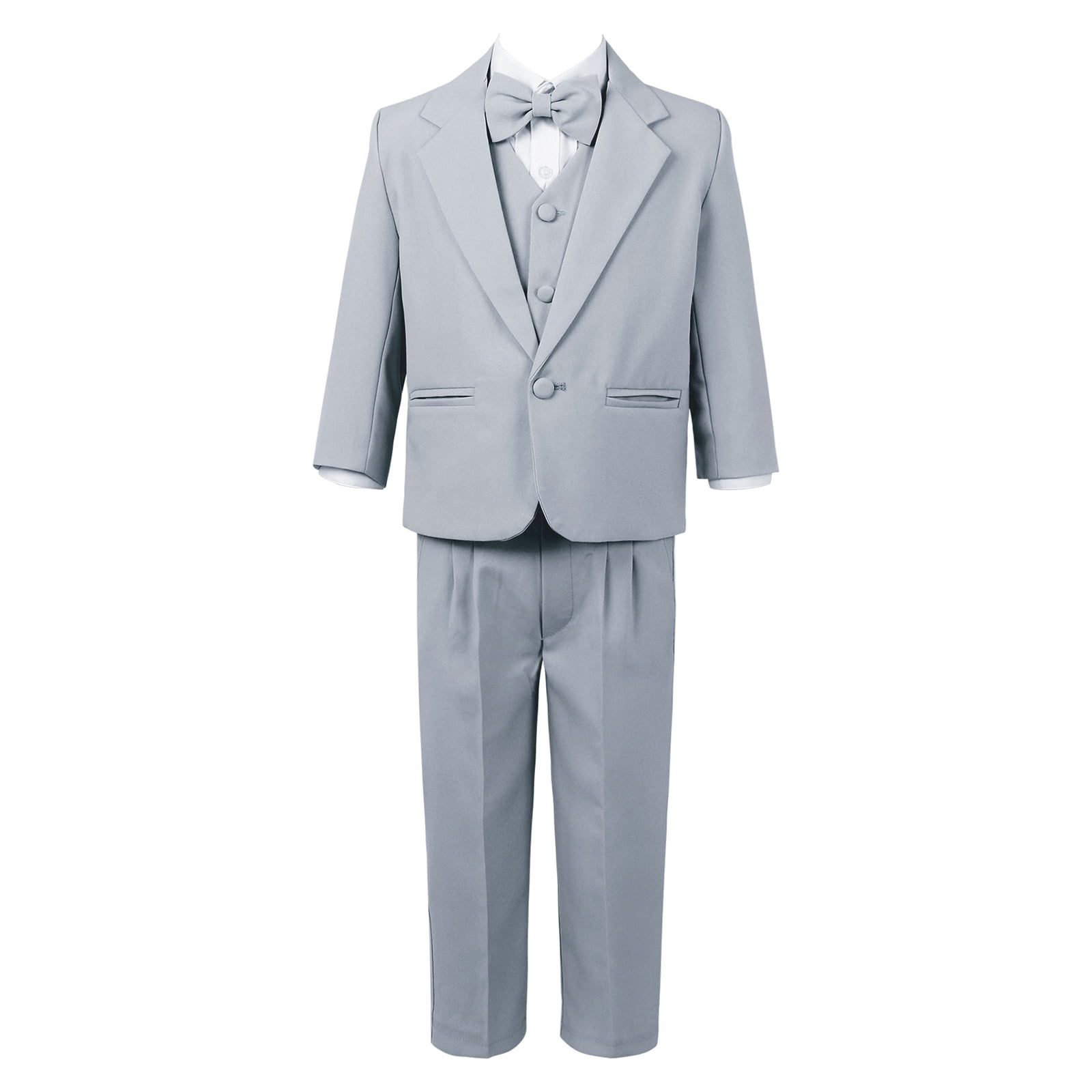 Boys Kids Sizes Tuxedo Suit Dark Navy Suit Perfect For Toddler Suit Wedding Attire Outfits With Pant main image 1