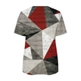 thumbnail image 5 of Fiudx Ofertas y Liquidaciones Blusa Superior con Estampado de Manga Corta y Cuello En V, Cómoda E Informal, a La Moda para Mujer, 5 of 5