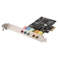 thumbnail image 1 of PCIe Sound Card PCI-E X1 CMI8738 Chip 32/64 Bit Sound Card Stereo 5.1 Channel Desktop Built-in Sound, 1 of 5