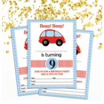 thumbnail image 2 of Darling Souvenir White Birthday Invitation Card 28 Pcs Fill or Write In Blank Invites Printable Party Supplies 5 x 7 Inches, 2 of 5