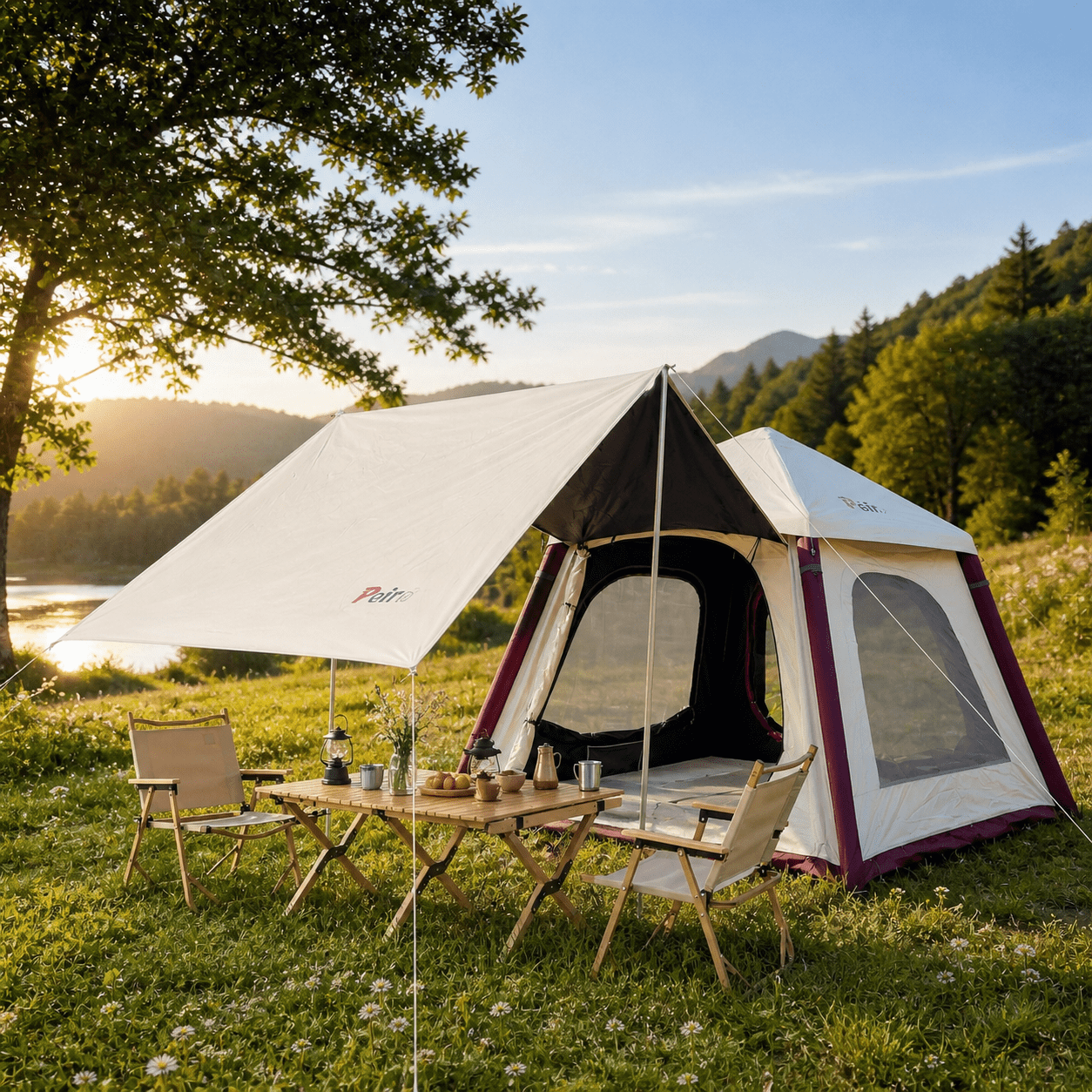 Mini Inflatable Tent for Guesthouses: Light-Blocking, Ventilated, and Mosquito-Proof