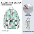 thumbnail image 5 of Bull Terrier Dog and Flower Florals Backpack for School,Cute School Bag,Schoolbag with Adjustable Shoulder Straps & Padded Back,15"x11.42"x5.5", 5 of 6