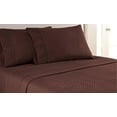 thumbnail image 1 of Pentagon Collection 1800 Series Wrinkle Resistant Embossed Sheet Set (King, Brown), 1 of 2