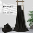 thumbnail image 7 of Smuge Extra Large Bath Towel Sets of 8, 2 Large Bath Towels Oversized, 2 Hand Towels, 4 Washcloths, Soft Microfiber, Quick Dry, Highly Absorbent Bath Towels for Bathroom Kitchen Spa(Dark Brown), 7 of 7