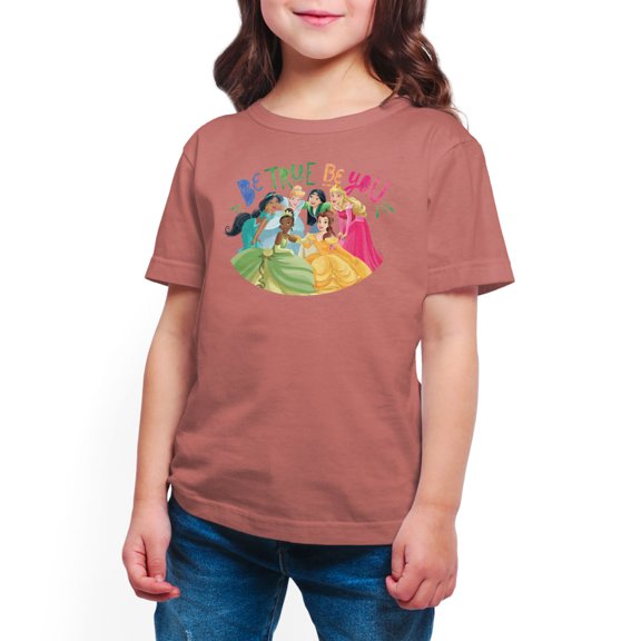 Disney Princess - Be True Be You - Toddler And Youth Short Sleeve Graphic T-Shirt
