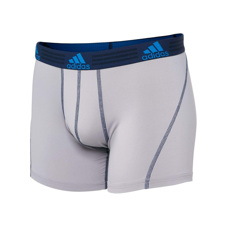 adidas Men's Sport Performance Trunk Underwear (2-Pack), Night Indigo/Light  Onix Light Onix/Night Indigo, LARGE 
