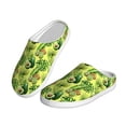 thumbnail image 2 of Yiaed Kiwi and Avocado Print Slippers Fuzzy Warm Cozy Slippers Non Slip House Slippers For Indoor Outdoor Slippers House Slippers-37/38, 2 of 7