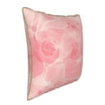 thumbnail image 2 of YFYANG Square Velvet Decorative Throw Pillow, 20"x20" Pink Watercolor Abstract Texture Pattern Sofa Bed Cushion Pillows, 2 of 7