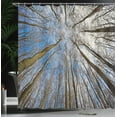 thumbnail image 4 of Ambesonne Scenery Shower Curtain, Clouds Morning Scene, 69"Wx84"L, Blue Brown, 4 of 5