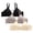 Khaki, variant on 3 Pack Wireless Bras for Women Full Coverage Everyday Bras Adjustable Strap T Shirt Bra Smoothing Comfort Bra Daily Bra Underwear Khaki M