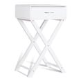 thumbnail image 4 of Design Sofa Side Table with X-Shape Drawer for Living Room Bedroom, 4 of 9