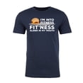 thumbnail image 2 of Men's Funny Fitness Slider T-shirts, Funny Graphic T-shirts, Gym T-shirts - Heather Navy MH200FOOD S3 M, 2 of 3