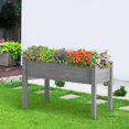 thumbnail image 7 of Raised Garden Bed with Legs, 48x24x30'', Outdoor Wood Elevated Planter Box, 7 of 7