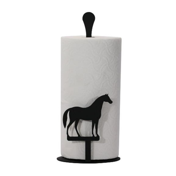Village Wrought Iron PT-C-68 Paper Towel Stand - Horse