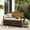 Brown, White Cushion, variant on Outdoor Storage Bench, All-Weather PE Rattan Deck Box with Seat, Wicker Patio Furniture for Cushions, Garden Tools, Pool Accessories, Water-Resistant and Durable (Yellow Wicker & Beige Cushions)