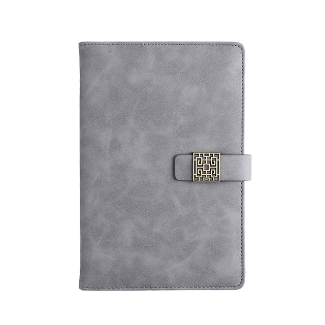 Cuaderno con cubierta de cuero PU con hebilla magnética y soporte para bolígrafo