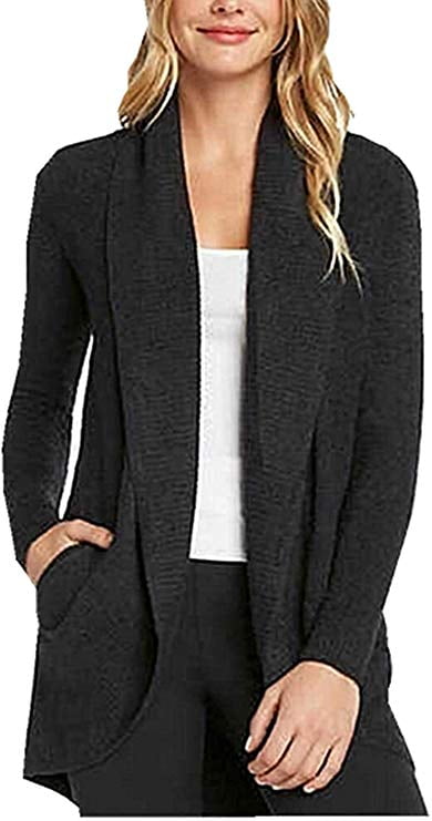 black small cardigan