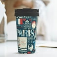thumbnail image 6 of Goofa France and Paris for Insulated Travel Coffee Mug Spill Proof Leak Proof 16 OZCoffee Tumbler Reusable Coffee Cups with Lids Thermos for Hot and Cold Drink, 6 of 8