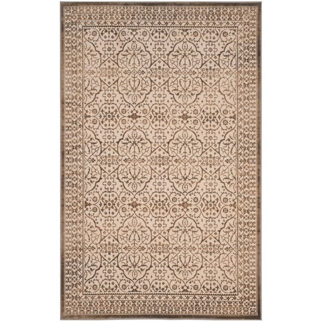 Safavieh Brilliance 2'2" X 8' Power Loomed Rug in Cream and Bronze