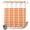 Orange, variant on No Hook Shower Curtain, Purple Shower Curtains for Bathroom with See Through Top Window, Country French Rustic Buffalo Plaid Modern Art Waterproof & Washable Bath Curtain Stand Up Stall 36"x72"