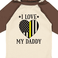 thumbnail image 4 of Inktastic Dispatcher Daddy Gold Line Emergency Boys or Girls Long Sleeve Baby Bodysuit, 4 of 5