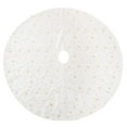 thumbnail image 2 of Fennco Styles Embroidered and Sequined Christmas Tree Skirt 72" X 72" Round - Ivory Holiday Tree Skirt for Home, Holiday Tree, Indoor & Outdoor, and Special Occasion, 2 of 3