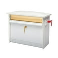 thumbnail image 2 of Gibraltar Mailboxes Mailsafe Medium Heavy Duty Locking Wall Mount Mailbox, White, 2 of 5
