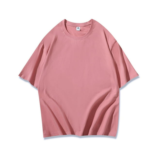 pstuiky Camisa de manga corta para hombre, Camisa informal de manga corta con cuello redondo y estampado de cera lavada de color liso para hombre camisas casuales para hombre l