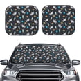 thumbnail image 2 of Wukai Space Car Front Windshield Sun Shade,Sun Visor Shield Block Automotive Interior Protector Blocks UV Rays-Medium, 2 of 6