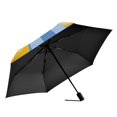 thumbnail image 2 of FORMRS Travel Umbrella Folding Auto Open Close Windproof Rain UV Protection, Light Blue Plaid, 2 of 8