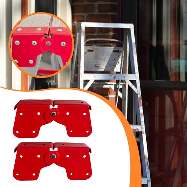 Kit de 2 bisagras para escalera de ático, fácil de instalar, piezas de repuesto, junta de escalera plegable Bisagra plana