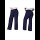 thumbnail image 3 of Pantalones de Vestir de Pierna para Mujer, de Cintura Alta, Elásticos, para Trabajo, Oficina, Negocios, Informales, con Bolsillos. Azul Marino L, 3 of 6