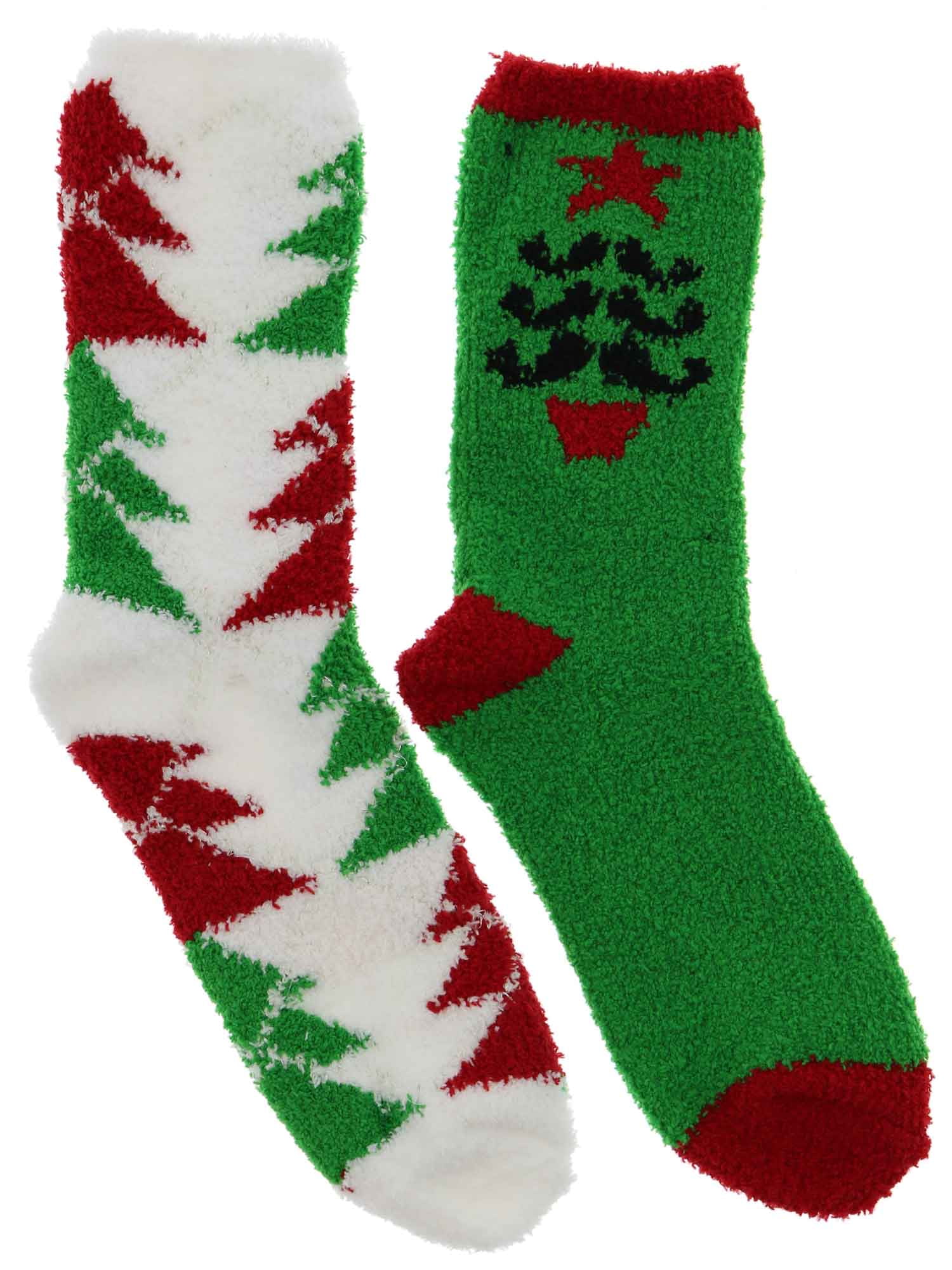 Gold Medal - Gold Medal Women's Christmas Fuzzy Butter Slipper Socks (2 ...
