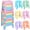Macaron-12, variant on 6 Black Plastic Nesting Stools 16.9 Inch Portable Flexible Seating