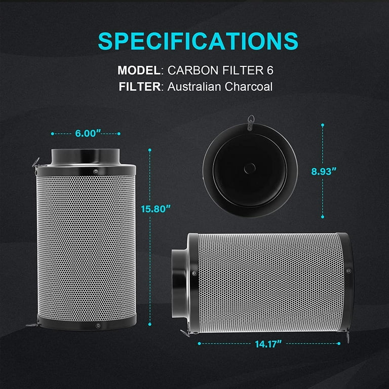 Ipower 4 inch air carbon filter deals