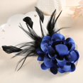 thumbnail image 4 of Flower Brooch Pin Silks Wonderful Rose Camellia Feather Charm Fashion Beautiful Created Clip Hair Flowers Brooches Accessories Idea for Party Dance Wedding Banquet for Elegant Women Gift, 4 of 12