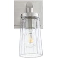 thumbnail image 2 of X 2 - Light Satin Nickel Traditional / Transitional Glass Wall Sconce, 2 of 2