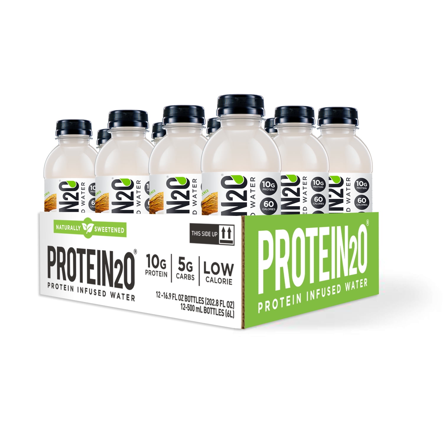 Protein2o 10g Whey Protein Infused Water, Kawaiola Coconut, 16.9 oz Bottle (Pack of 12)