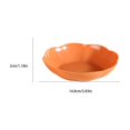 thumbnail image 2 of Novryn Orange Flower Shaped Melamine Serving Bowl Salad Bowl, 6 x 1 Inch, Food Grade Kitchen Essential for Home Cooking, 2 of 4