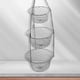 thumbnail image 3 of Cesta colgante de hierro de 3 niveles para frutas y verduras, organizador de frutas de alambre resistente de 3 niveles Plata, 3 of 8