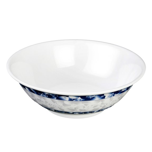 Excellante Blue Dragon Melamine Dinnerware Collection 52 Oz, 8 3/4" Rimless Bowl, Comes in Dozen